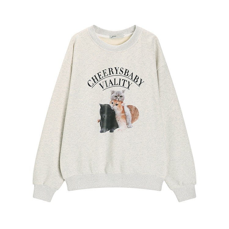 Kitten Beige Oversized Sweater