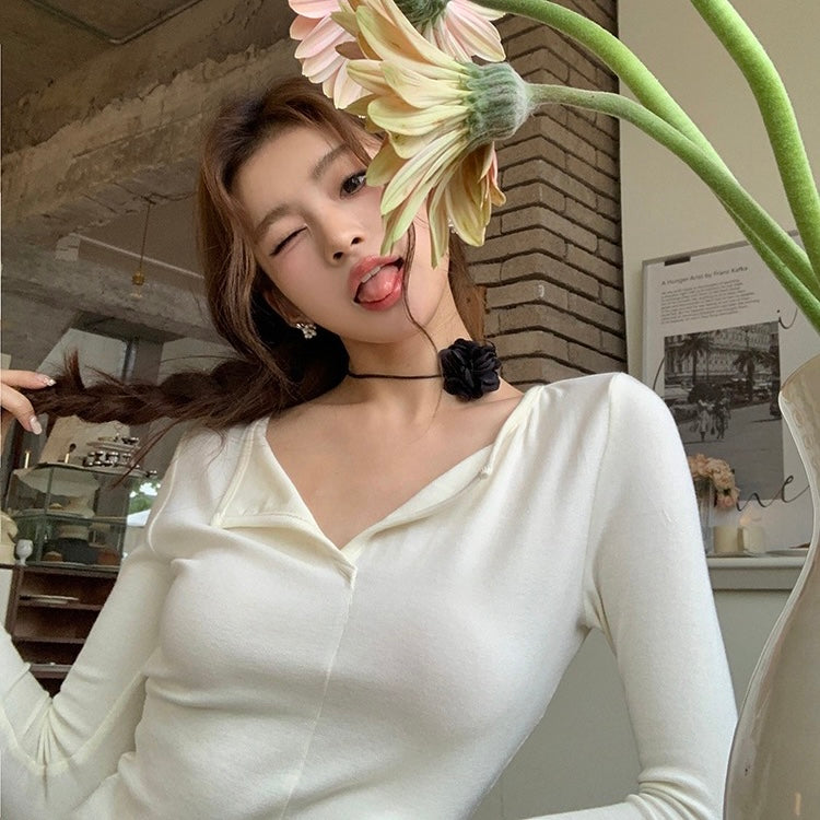 Ballet Style Long-Sleeve Top