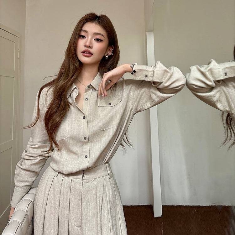 Linen Shirt Trouser Professional Set