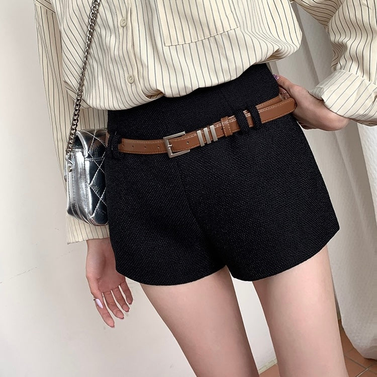 Tweed Belt Shorts