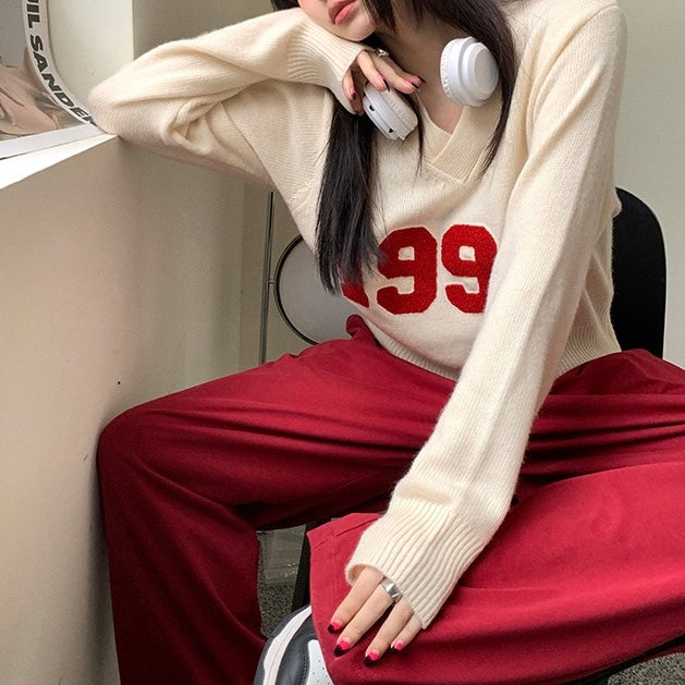 Beige Knit 1990 Sweater