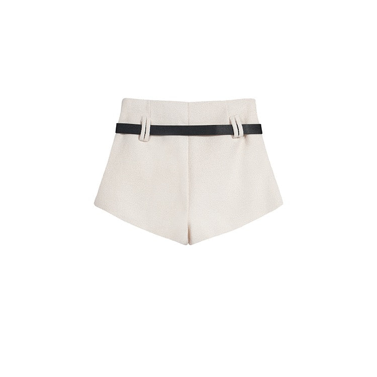 Tweed Belt Shorts
