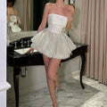 Silver Glitter Ballerina Dress