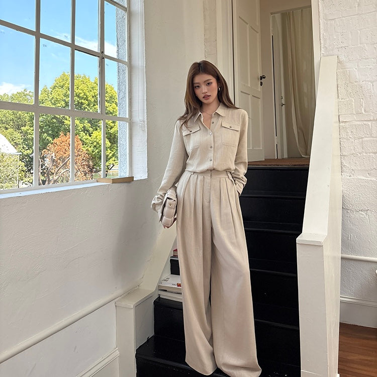 Linen Shirt Trouser Professional Set