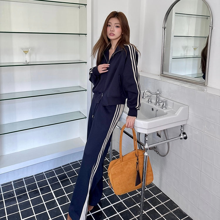 Navy Tracksuit Set