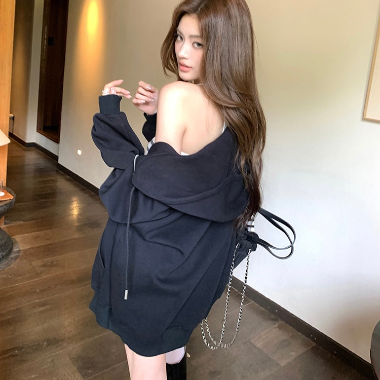 Oversized Black Hoodie