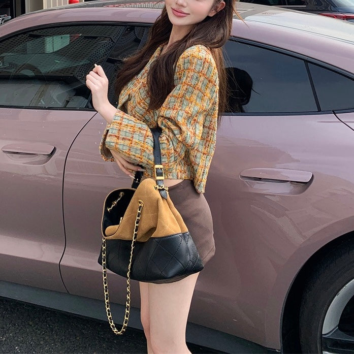 Yellow & Green Tweed Jacket
