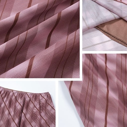 Pink Argyle Long Pencil Skirt