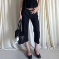 Dark Navy Denim Slim Crop Jeans