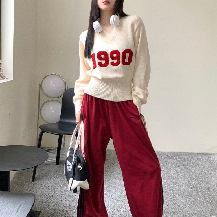 Beige Knit 1990 Sweater