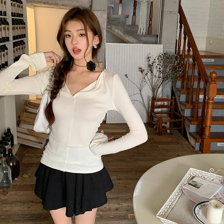 Ballet Style Long-Sleeve Top