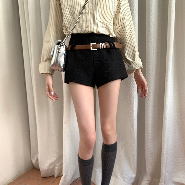 Tweed Belt Shorts