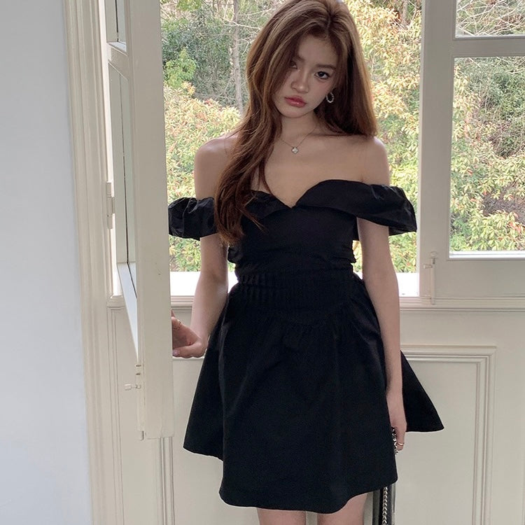 Puffy Off-Shoulder Summer Dress