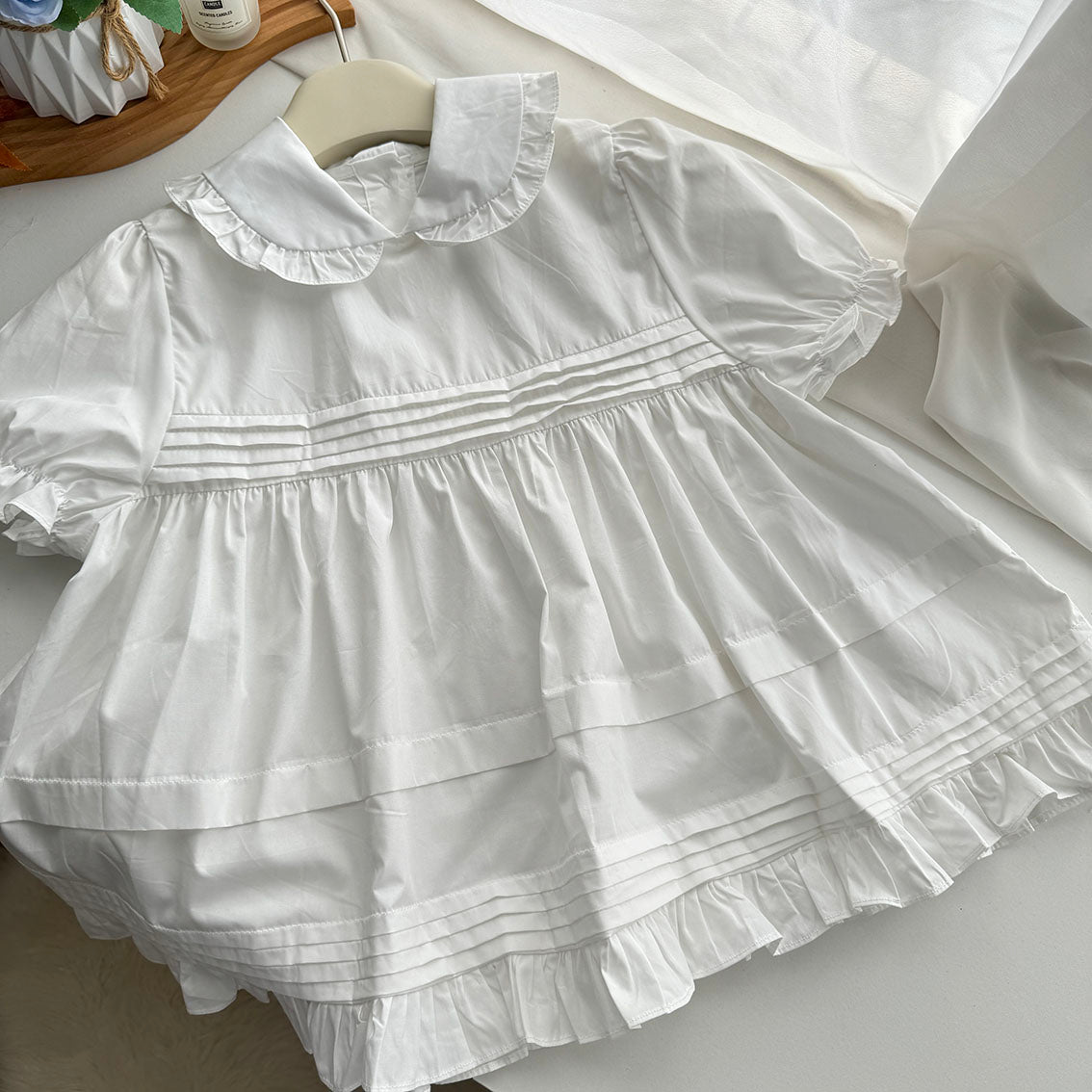 Mono Babydoll Top Polka Dot Skirt Set
