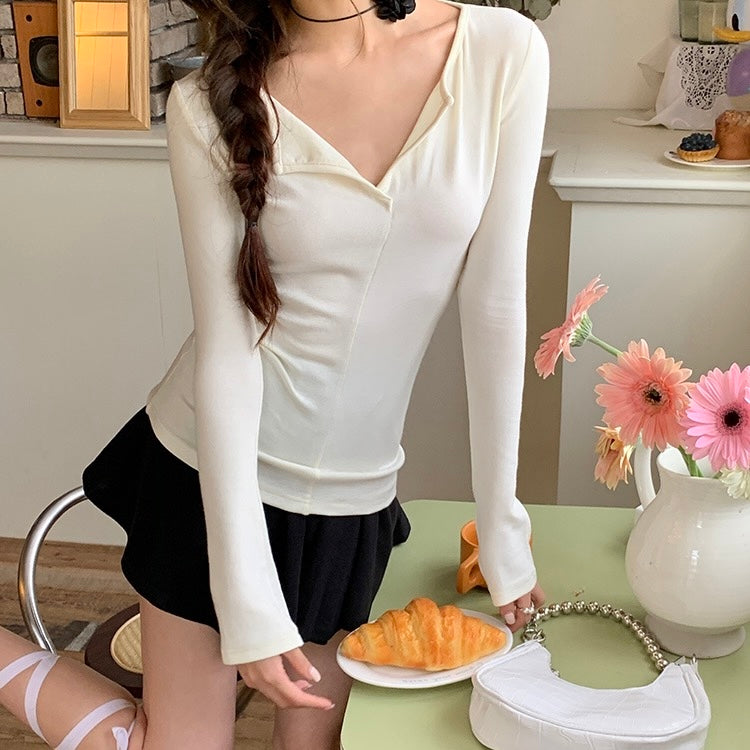 Ballet Style Long-Sleeve Top