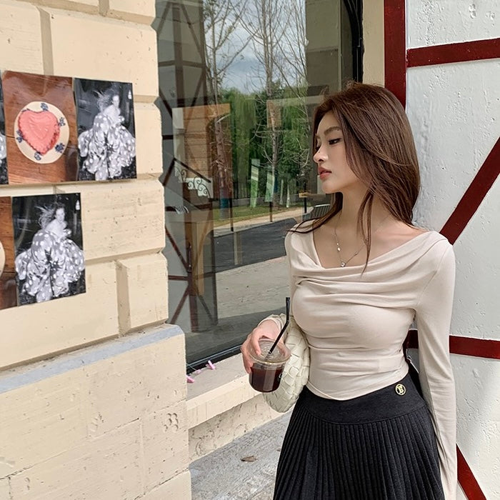 Wide Neck Off-Shoulder Top