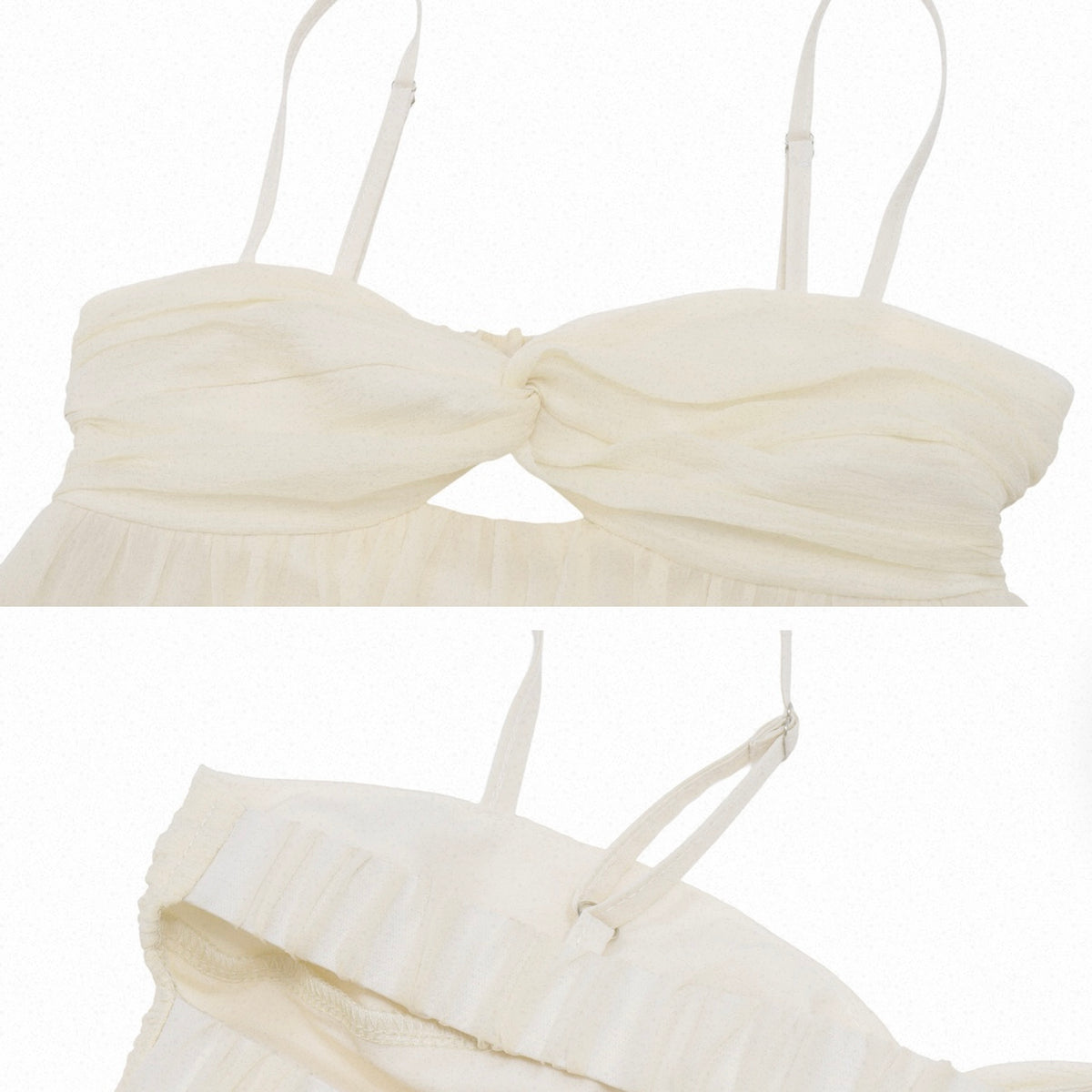 Light Yellow Twist Babydoll Camisole